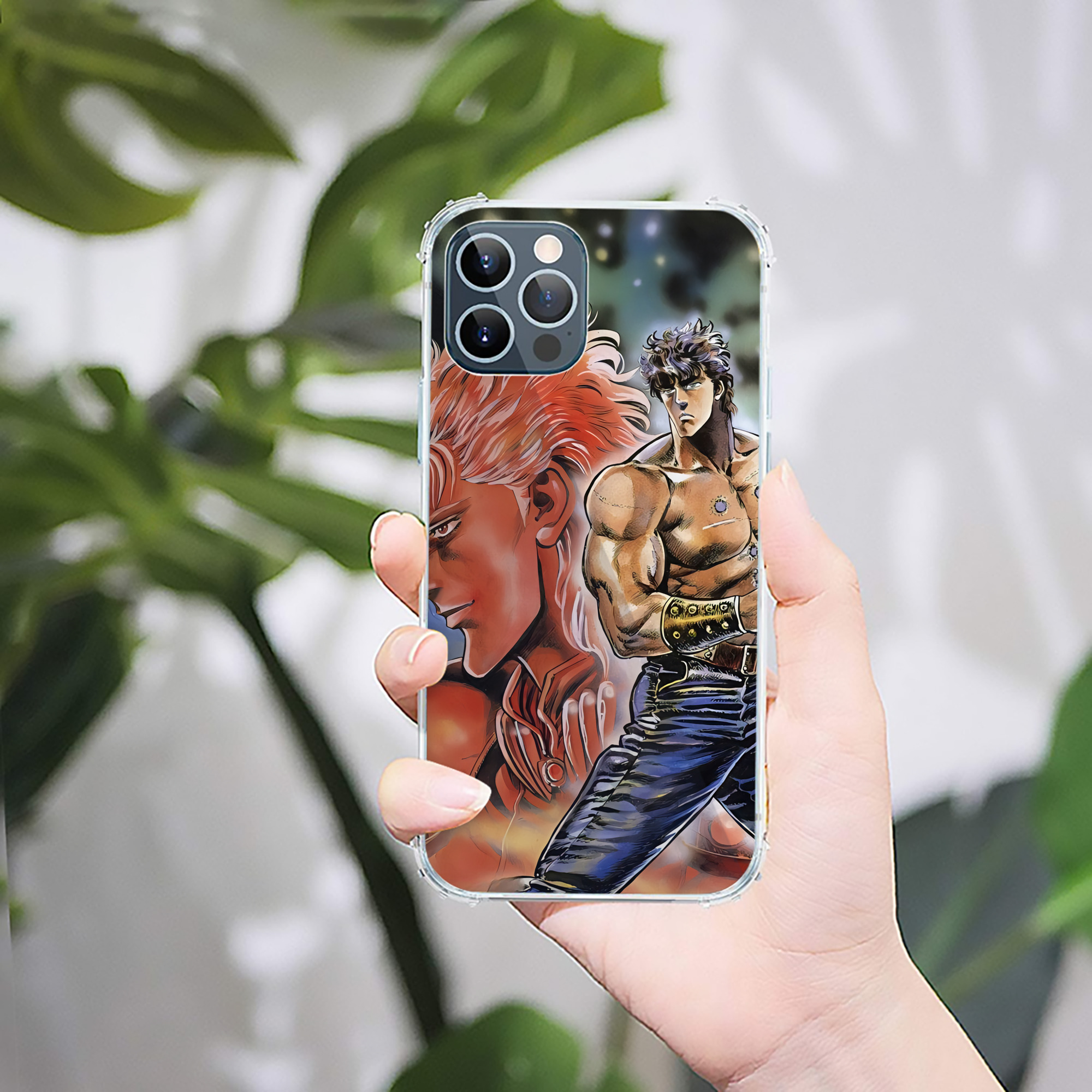（画像用） 北斗の拳 Fist of the North Star 【iPhone 12シリーズ対応】透明スマホケース（クリアソフトケース）